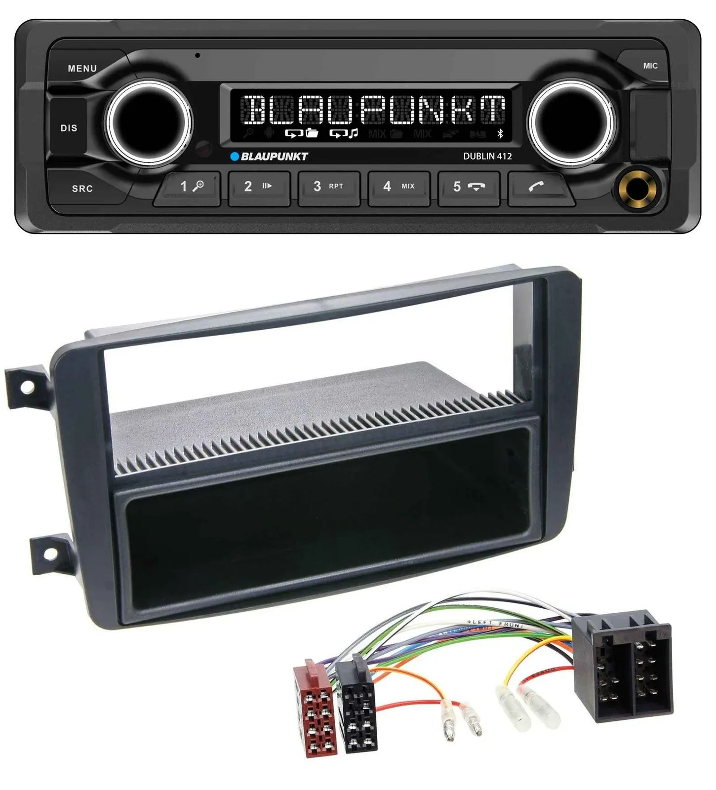 Blaupunkt MP3 Bluetooth USB AUX Autoradio für Mercedes C-Klasse W203 CLK W209 Vi