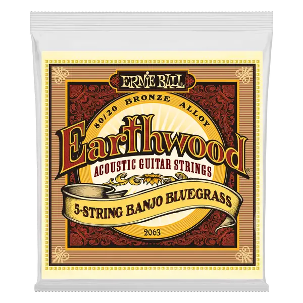 Струны для 5-струнного банджо Ernie Ball 2063 Earthwood 9-20