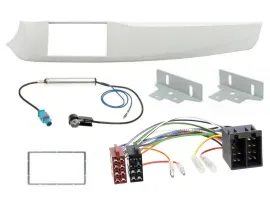 Radioeinbauset Doppel DIN Autoradio für Alfa Romeo Giulietta 2010-2013 weiß