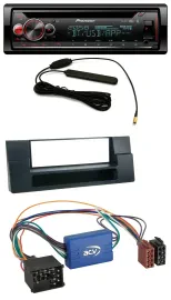 Автомагнитола для BMW 5 E39/X5 E53 Pioneer USB DAB MP3 Bluetooth CD с карманом