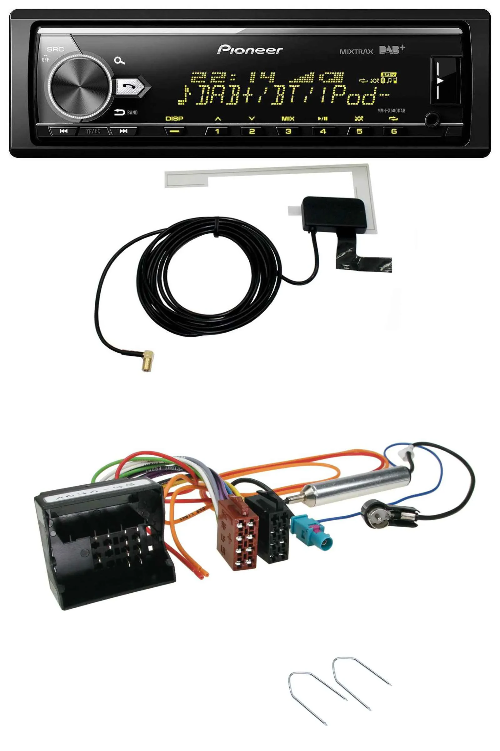 Pioneer Bluetooth DAB USB MP3 Autoradio für Peugeot Expert ab 2016 Traveller ab