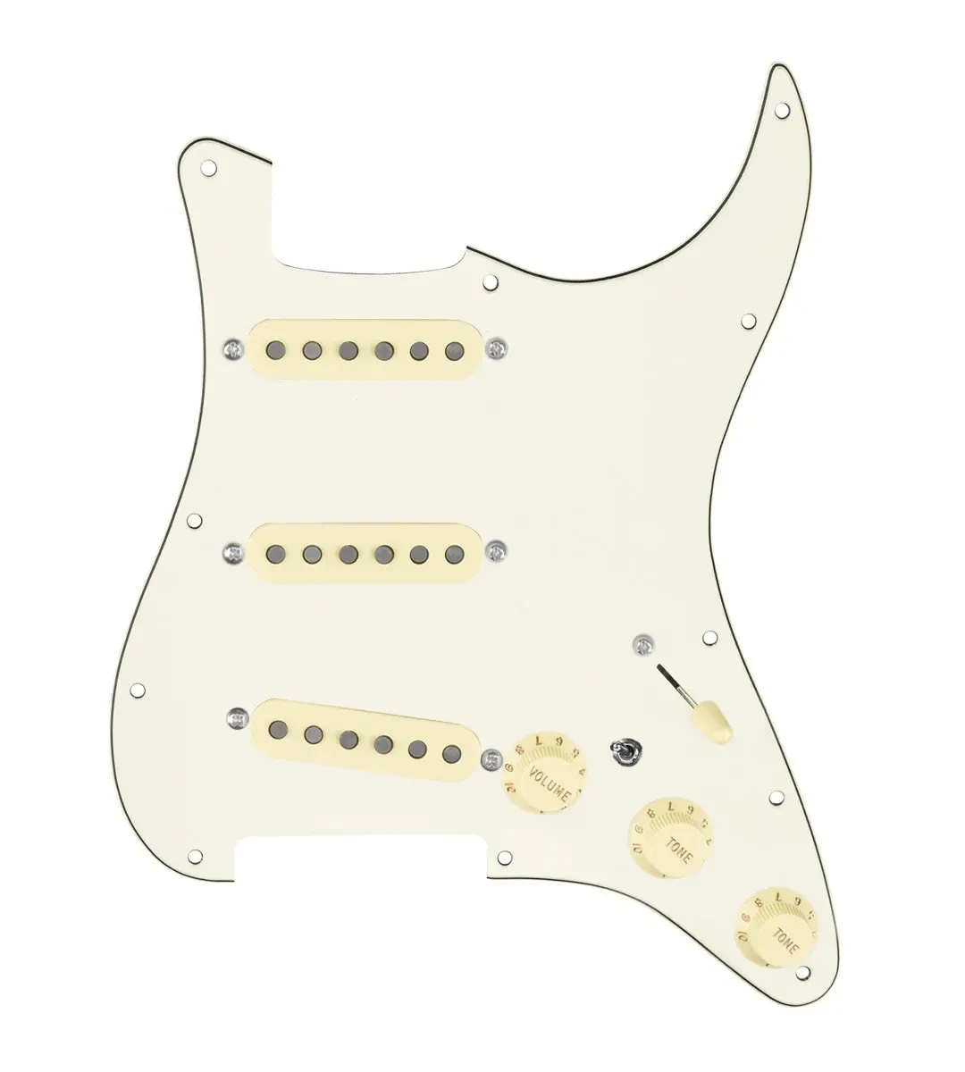 920D Custom Texas Growler Loaded Pickguard for Strat With Aged White Pickups,...