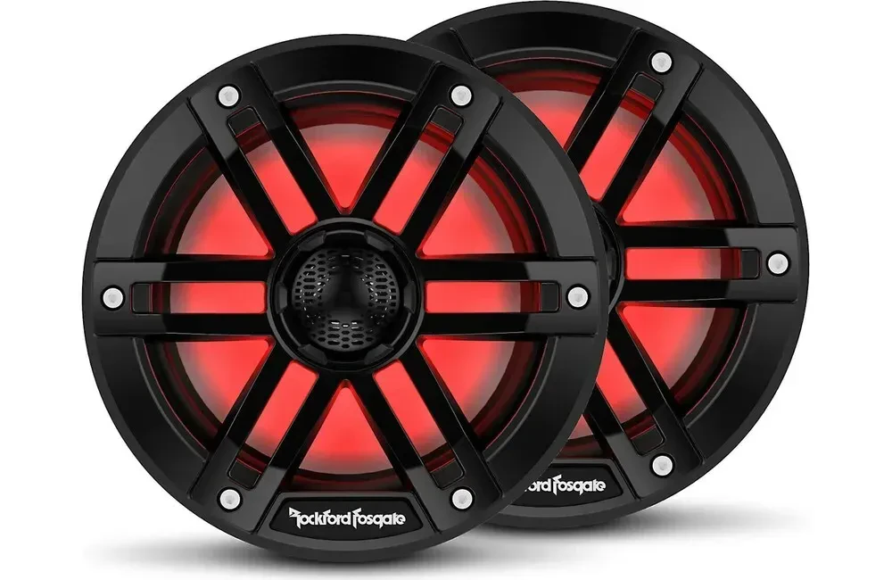 Колонки для морского применения Rockford Fosgate M1-65B Color Optix 6.5", 75W, черные решетки (набор, пара)