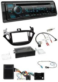 Kenwood Bluetooth USB CD Lenkrad DAB Autoradio für Opel Adam ab 2013 Corsa E Abl