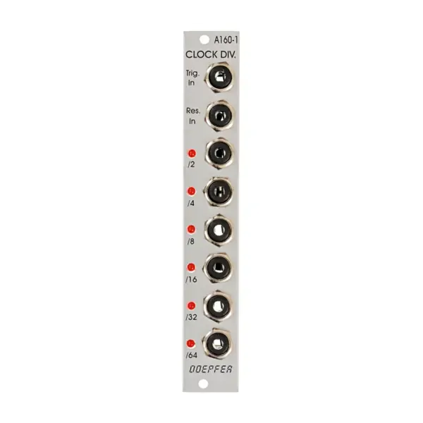 Модульный студийный синтезатор Doepfer A-160-1 Clock Divider - Clock Modular Synthesizer