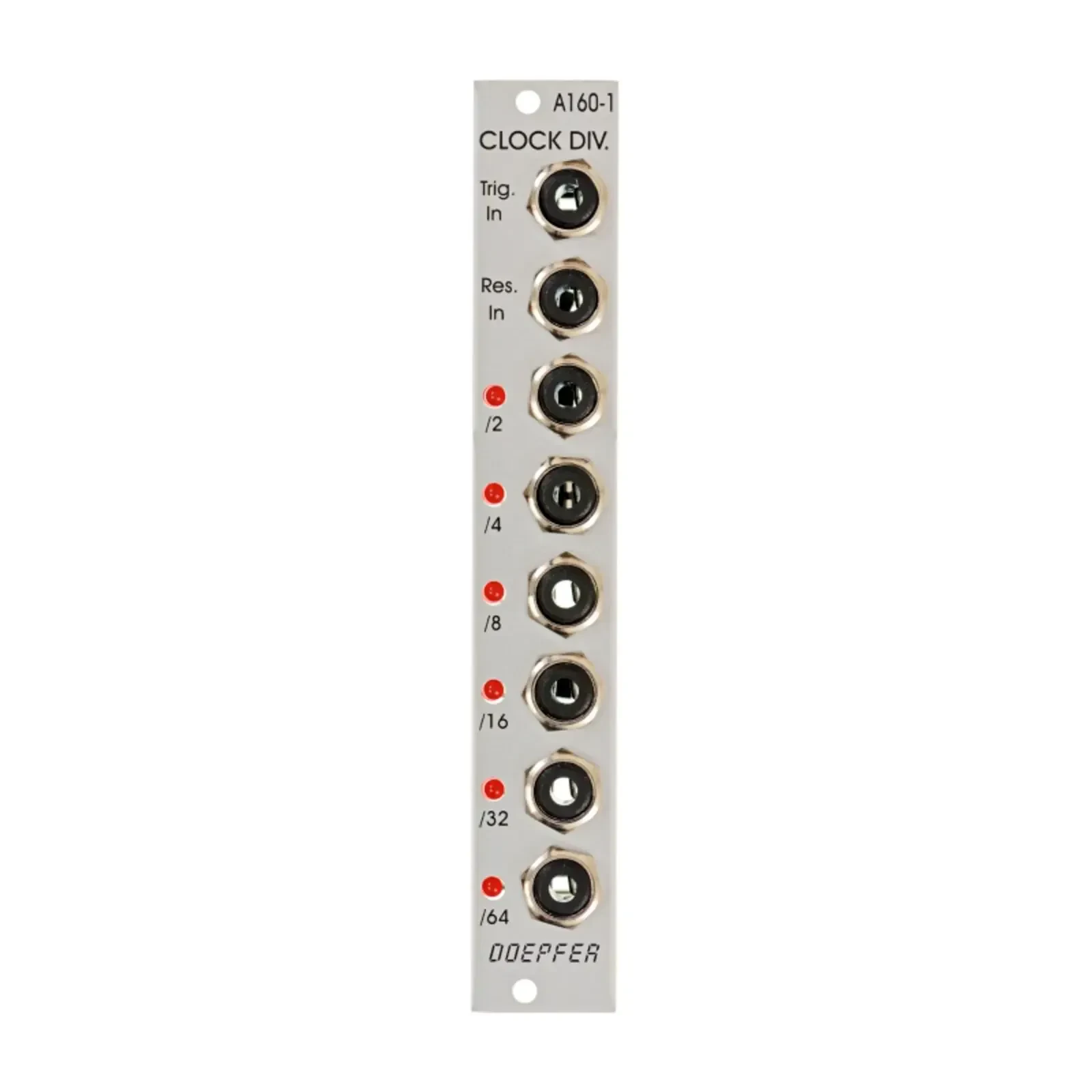 Модульный студийный синтезатор Doepfer A-160-1 Clock Divider - Clock Modular Synthesizer