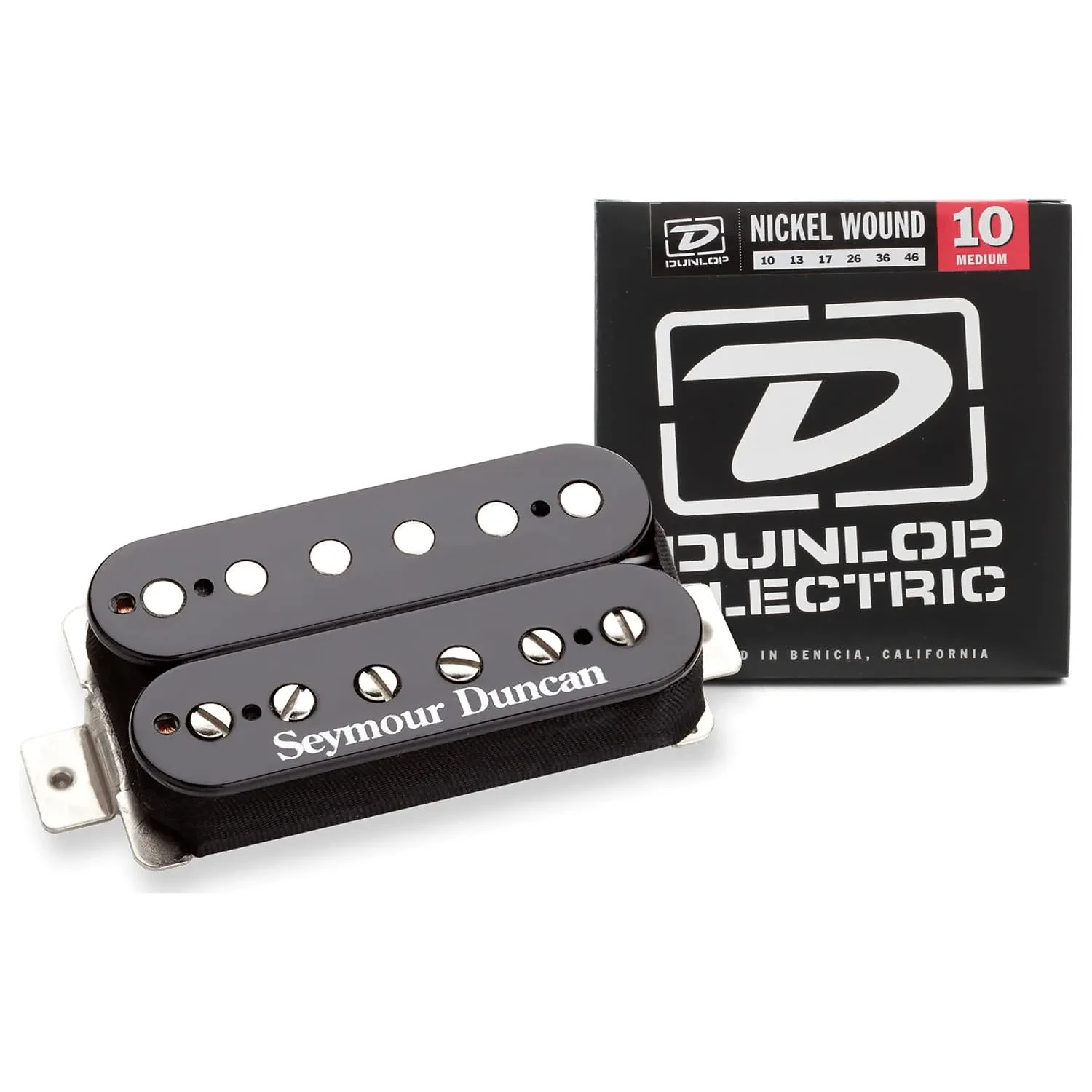 Seymour Duncan TB-11 Custom Trembucker Bridge Pickup Black w/ Strings