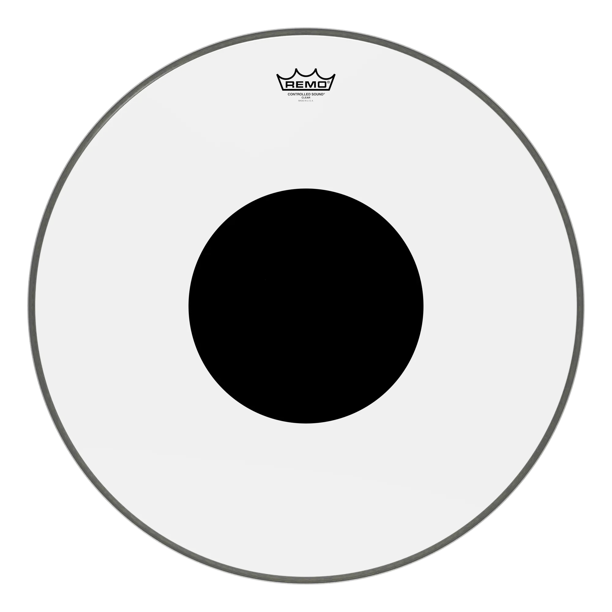 Пластик для барабана Remo 24" Controlled Sound Clear Black Dot
