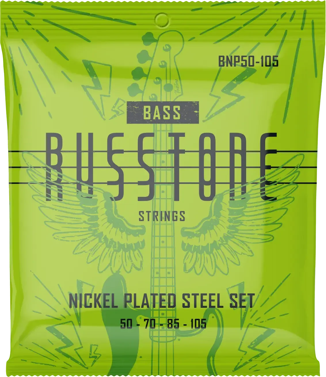 Russtone BNP50-105 струны для бас-гитары Nickel Plated Bass (50-70-85-105)