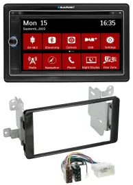 Blaupunkt Bluetooth DAB 2DIN USB DVD MP3 Autoradio für Mitsubishi Outlander ab 2