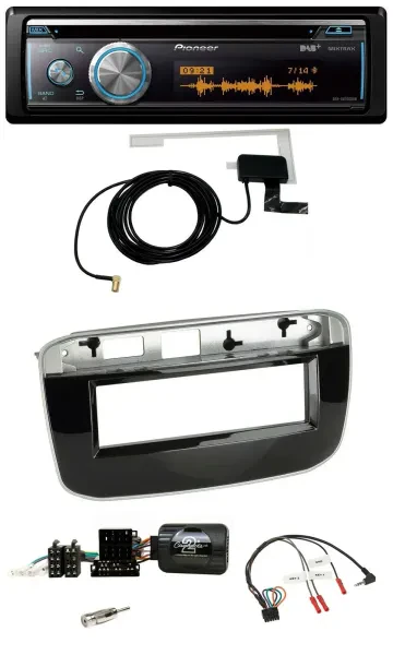 Pioneer Bluetooth DAB Lenkrad USB CD Autoradio für Fiat Punto Punto Evo ab 2009
