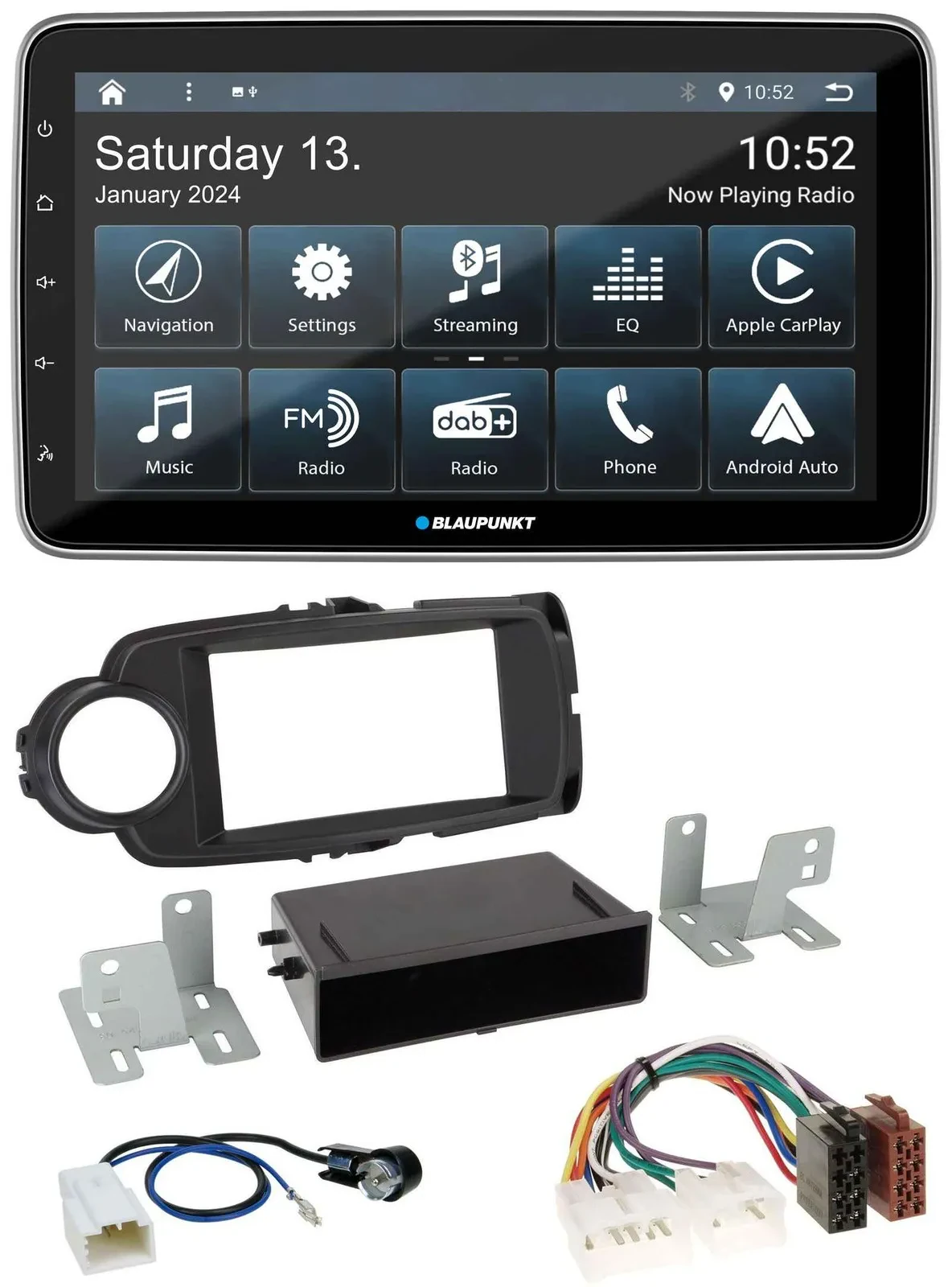 Blaupunkt USB DAB SD MP3 Bluetooth Autoradio für Toyota Yaris (11-14) - schwarz