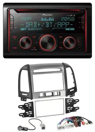 Pioneer 2DIN DAB MP3 Bluetooth USB CD Autoradio für Hyundai Santa Fe USB AUX 3 S