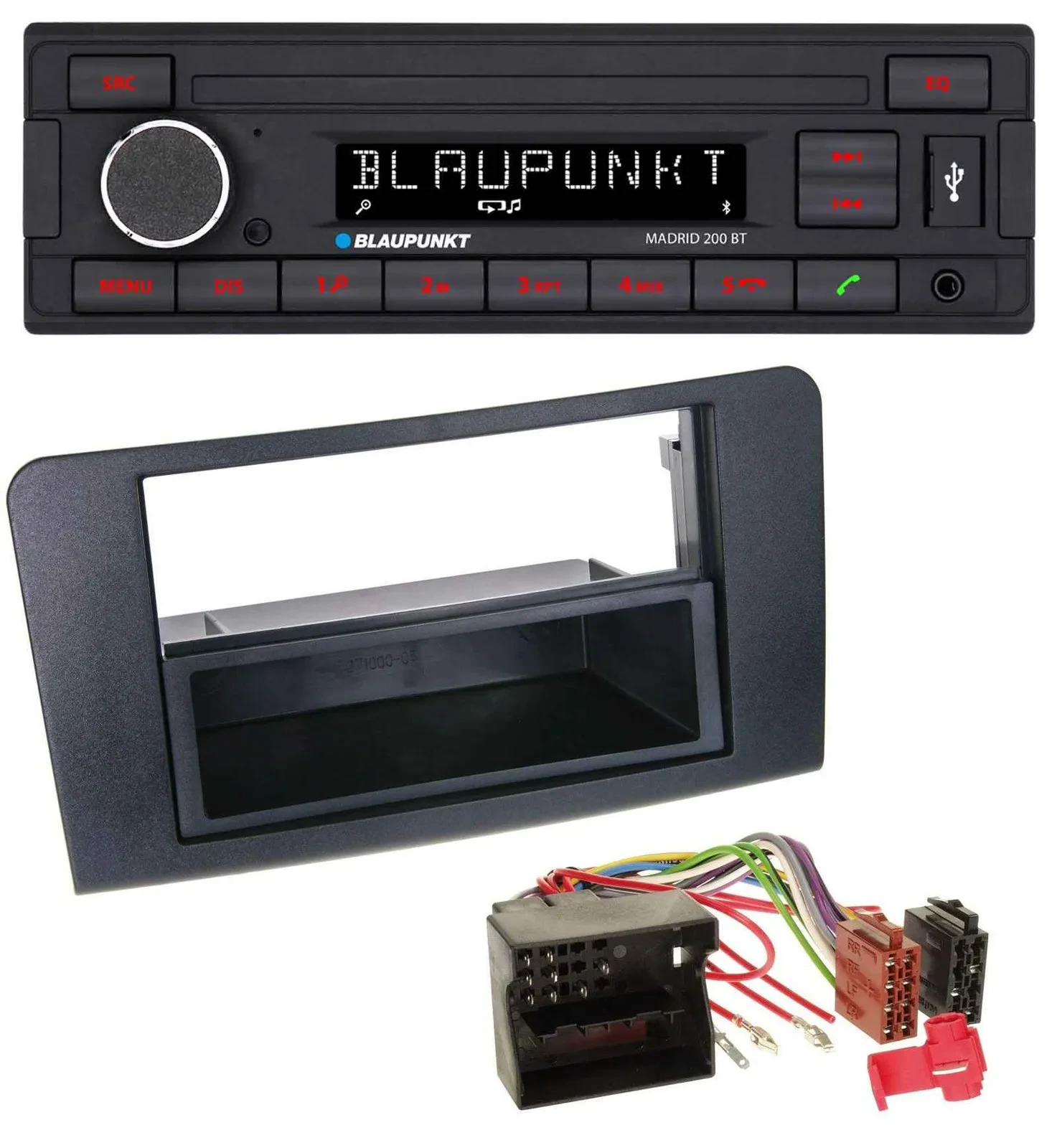 Blaupunkt USB AUX Bluetooth MP3 Autoradio für Mercedes ML (ab 2006)