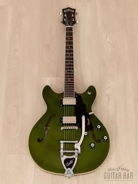 Электрогитара полуакустическая Guild Newark St Collection Starfire I DC Emerald Green w/ Vibrato, Case 2022