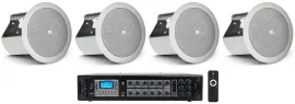 4) JBL CONTROL 14C/T 4" In-Ceiling Speakers+Receiver Amp For Restaurant/Bar/Cafe