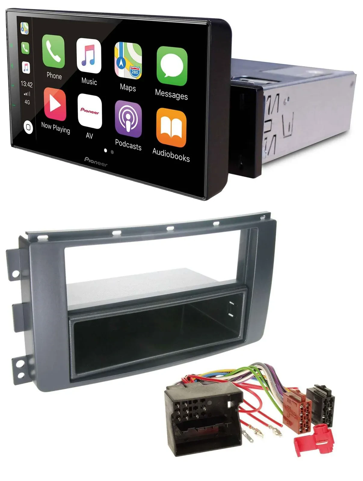 Pioneer Bluetooth MP3 DAB USB Autoradio für Smart ForTwo 451 ForFour 454 Quadloc