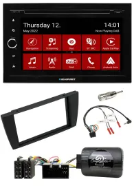 Blaupunkt 2DIN Lenkrad Bluetooth USB TMC DAB Navigation für Jaguar X-Type S 2003