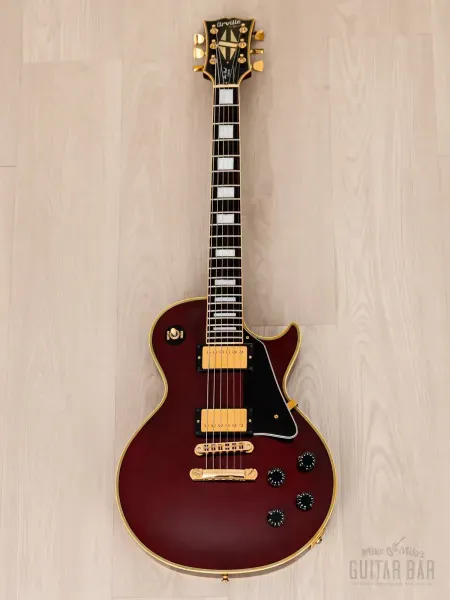 Электрогитара Orville Les Paul Custom HH Wine Red w/case Japan 1991