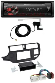 Pioneer 1DIN USB DAB MP3 AUX Autoradio für Kia Rio (UB 2011-2014) schwarz