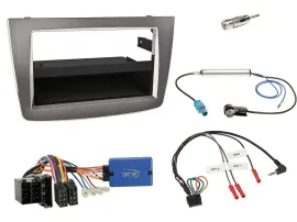 Radioset Lenkradadapter DIN Autoradio für Alfa Romeo Mito 955 13-18 ISO silber
