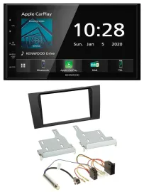 Автомагнитола для Audi A4 B5 (1999–2001) Kenwood 2-DIN, Bluetooth, DAB, USB, MP3
