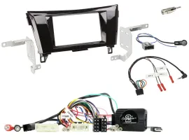 Einbauset Lenkradadapter Doppel DIN Autoradio für Nissan Qashqai X-Trail 2014-20