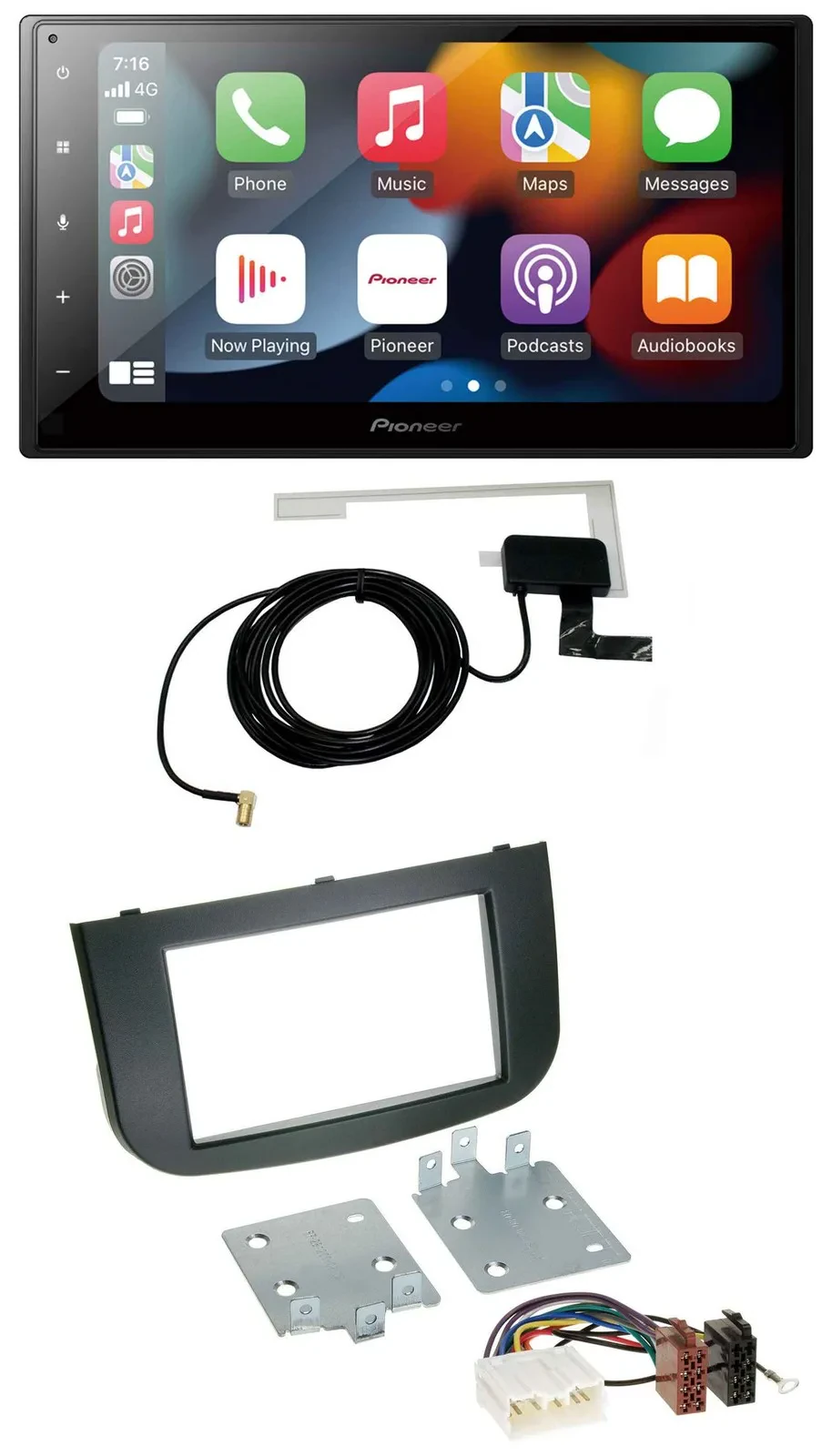 Автомагнитола для Mitsubishi Colt (2008–2012) Pioneer 2DIN, MP3, USB, Bluetooth, DAB