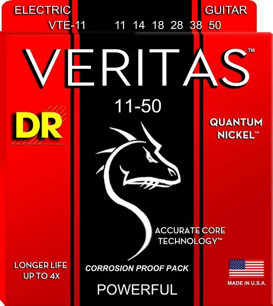 Струны для электрогитары DR Strings VTE 11 Vertias 11-50