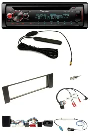 Автомагнитола Pioneer CD, USB, DAB, Bluetooth, поддержка кнопок на руле, для Audi A4 B6 (2000–2004), совместима с Bose