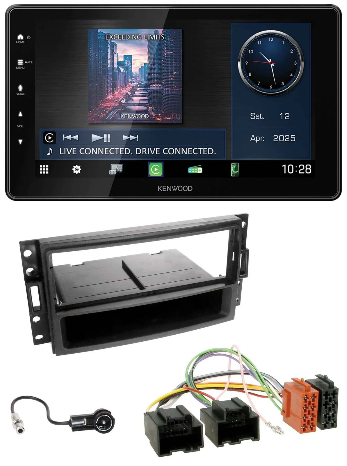 Kenwood MP3 Bluetooth USB DAB Autoradio für Chevrolet Corvette Uplander 05-13