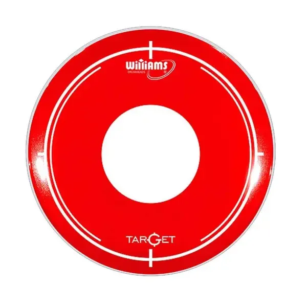 Пластик для барабана Williams 20" Target Dot Red RDT2