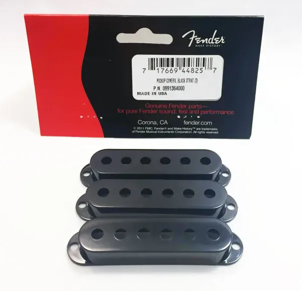 Крышка звукоснимателя Fender 099-1364-000 Black (3 штуки)