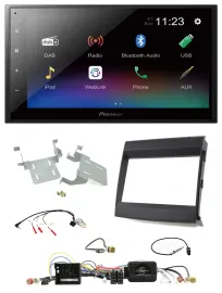 Pioneer USB Bluetooth DAB 2DIN Lenkrad Autoradio für Porsche Cayenne 2011-2016