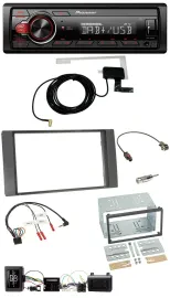 Автомагнитола Pioneer 1DIN MP3 DAB USB для Ford Kuga 2008–2012, поддержка управления на руле, антрацит