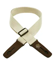 Ремень для гитары Lock-It Straps LIS-049-C2-NAT/BRN Cotton Natural Brown