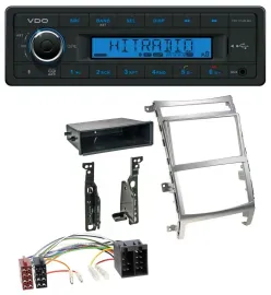 VDO Bluetooth AUX USB MP3 Autoradio für Hyundai ix55 (2009-2012) silber