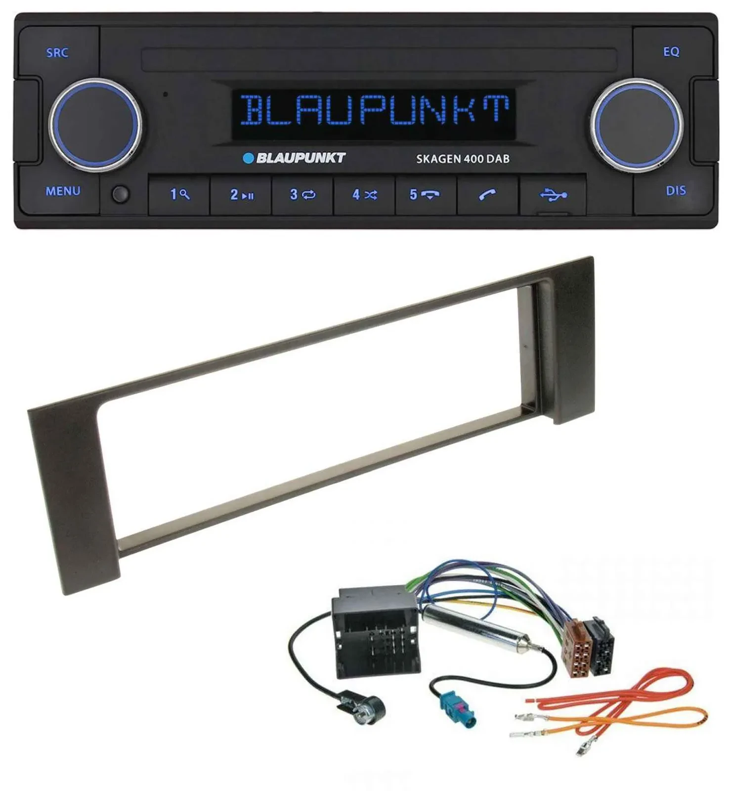 Blaupunkt DAB USB Bluetooth MP3 Autoradio für Audi A4 00-04 B6 Quadlock Fakra