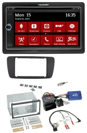 Blaupunkt 2DIN USB DAB Lenkrad Bluetooth TMC Navigation für Seat Ibiza ab 08 aza