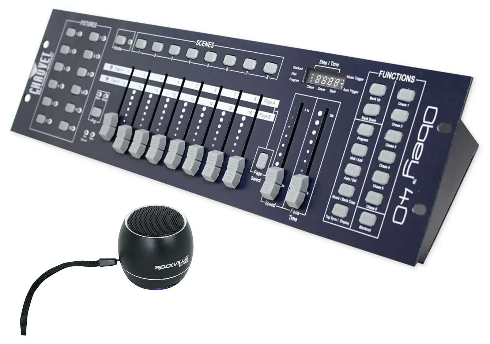 DMX-пульт Chauvet DJ OBEY40 с Bluetooth-колонкой