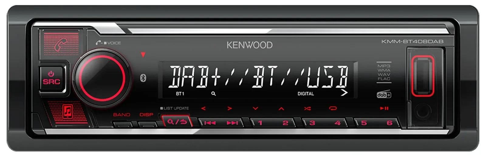 Автомагнитола для Hyundai Accent (2002–2005) Kenwood MP3, Bluetooth, USB, DAB