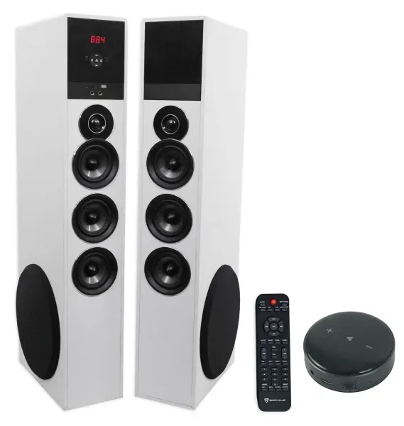 Rockville TM150W Home Theater Buetooth Tower Speakers + 10" Sub + Wifi Receiver