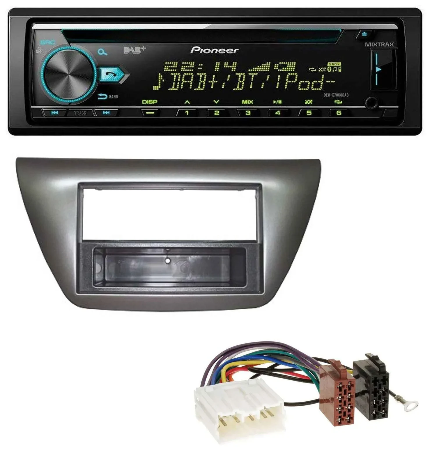 Pioneer DAB MP3 CD USB Bluetooth Autoradio für Mitsubishi Lancer Evo 2004-2008