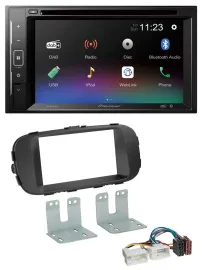 Автомагнитола для Kia Soul (с 2014) Pioneer 2 DIN, Bluetooth, USB, MP3, DAB, DVD, черный