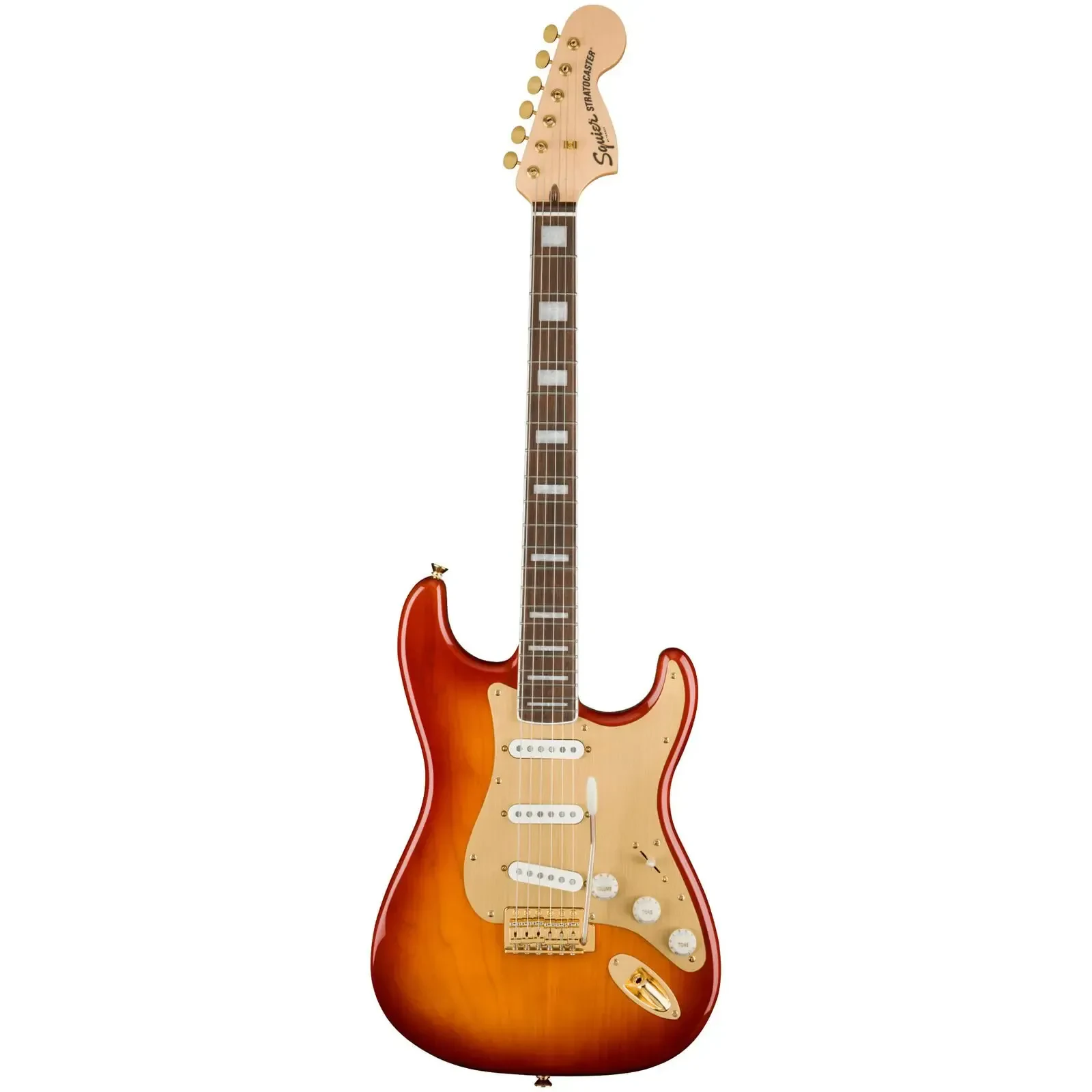 Электрогитара Fender Squier 40th Anniversary Gold Edition Stratocaster Sienna Sunburst