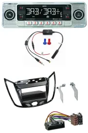 Dietz DAB USB MP3 Bluetooth Autoradio für Ford C-Max Kuga Klavierlack schwarz