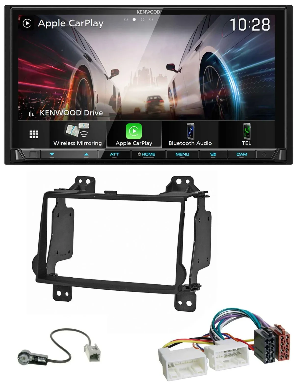 Kenwood MP3 2DIN USB DAB Bluetooth Autoradio für Hyundai H1 (08-15)