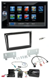 Blaupunkt 2DIN Bluetooth TMC USB Lenkrad SD Navigation für Fiat Doblo ab 15 Mini