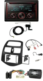 Автомагнитола Pioneer 2-DIN CD/USB/Bluetooth DAB для Chevrolet Spark (2012) с поддержкой кнопок на руле