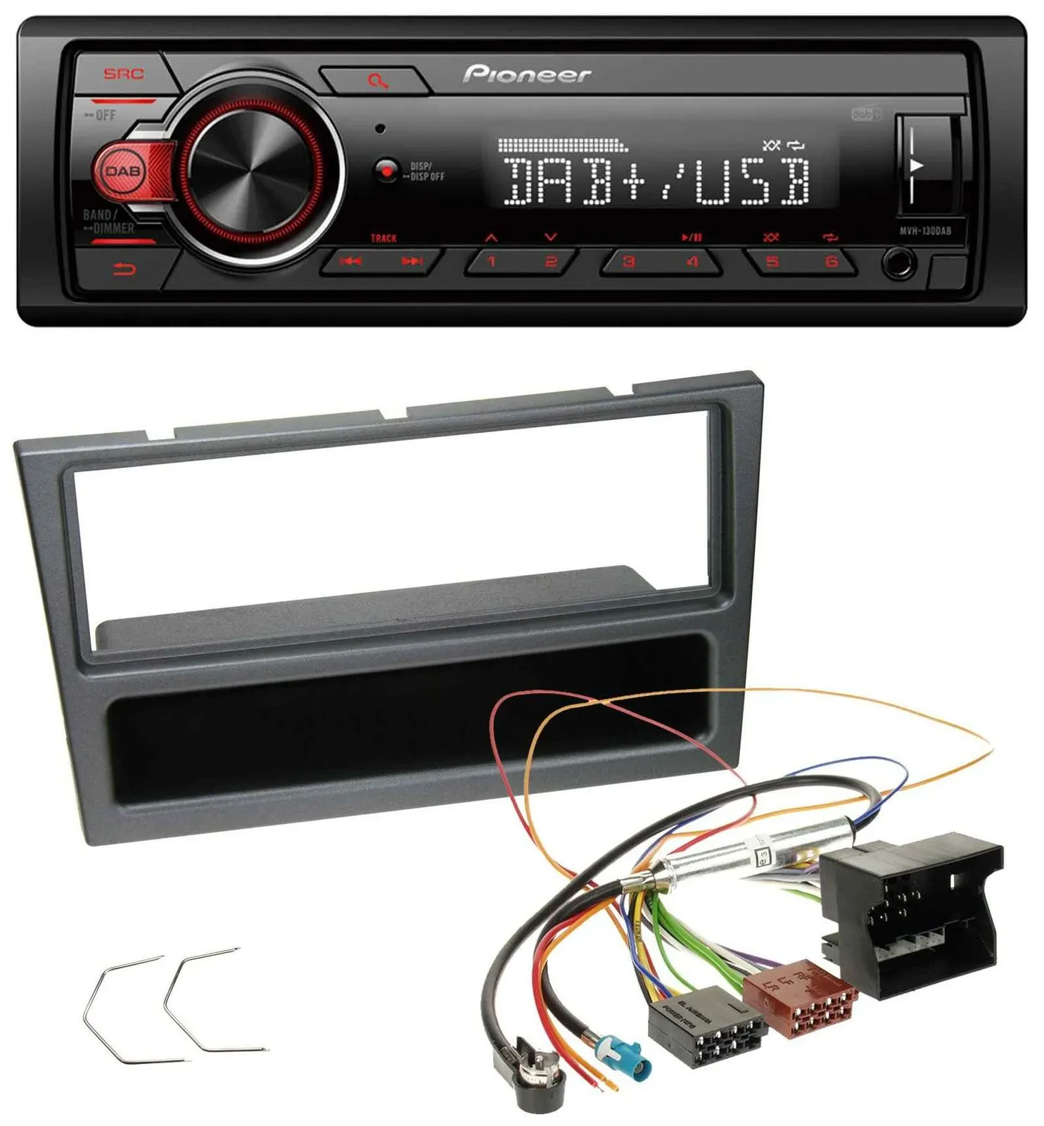 Pioneer MP3 1DIN DAB USB AUX Autoradio für Opel Corsa C Meriva Vectra C Signum a
